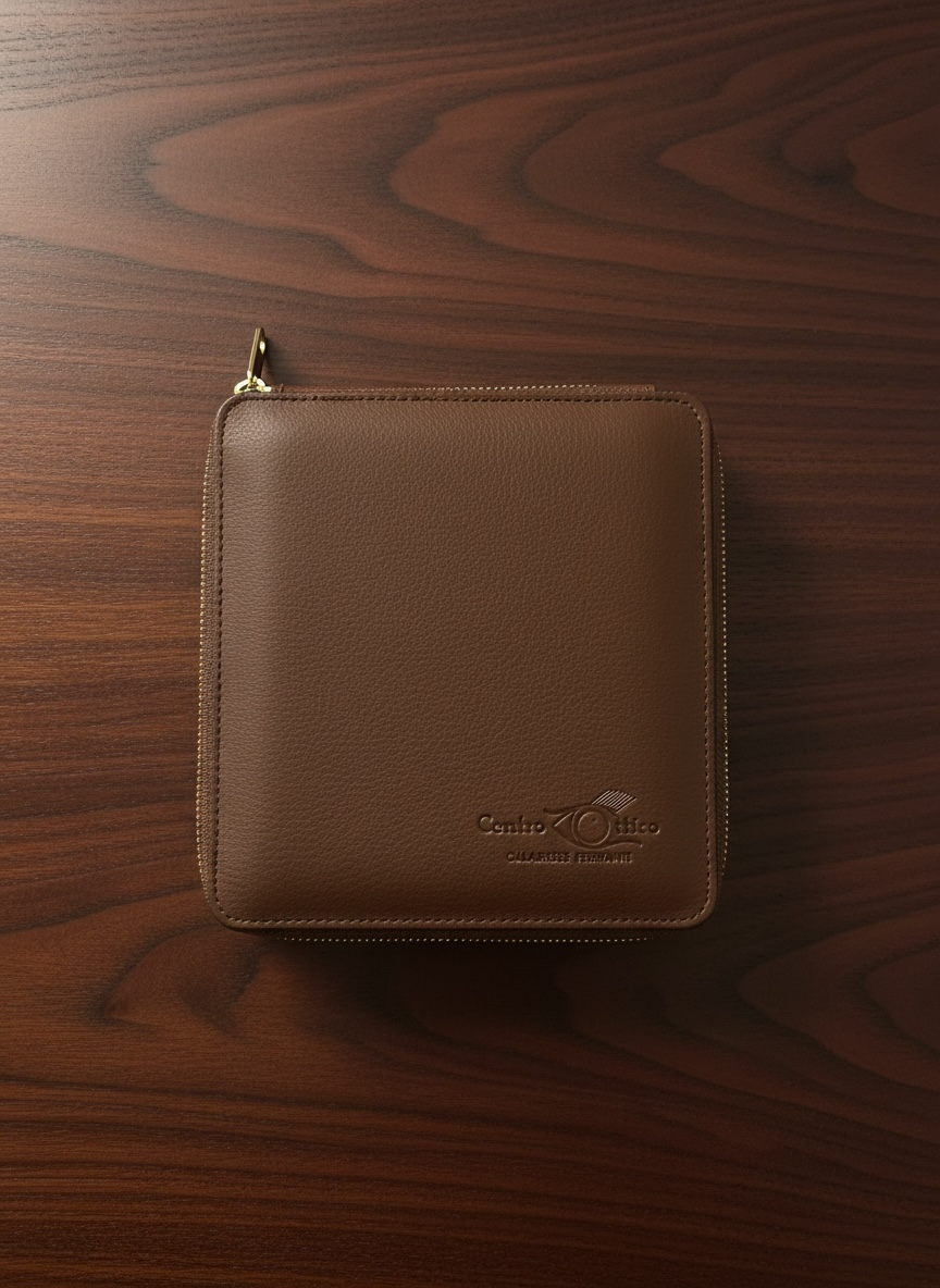 Porta Occhiali da Viaggio in Pelle Luxury