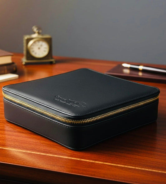 Porta Occhiali da Viaggio in Pelle Luxury